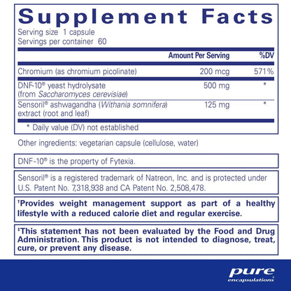 Pure Encapsulations PureLean Satiety 60 Capsules