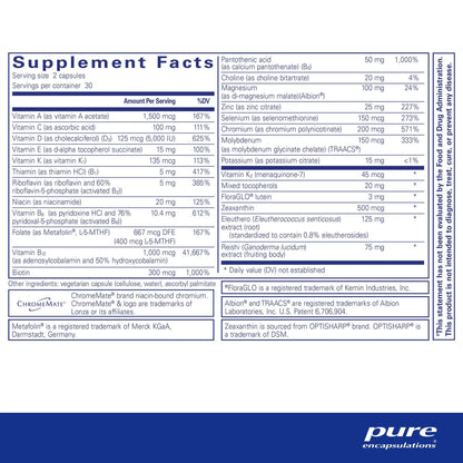 Pure Encapsulations PureResponse Multivitamin 60 Capsules