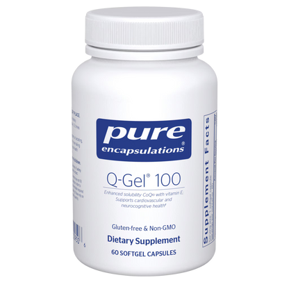 Pure Encapsulations Q-Gel (Hydrosoluble CoQ10) 100mg  60 Capsules