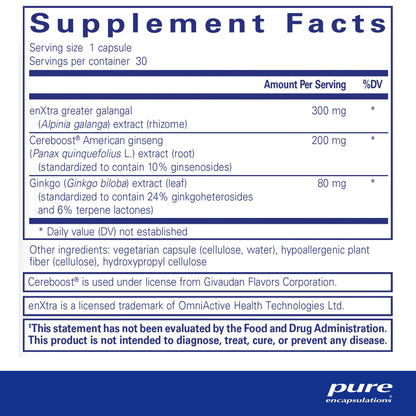 Pure Encapsulations Rapid Mental Energy 30 Capsules