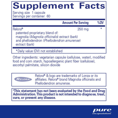 Pure Encapsulations Relora 60 Capsules