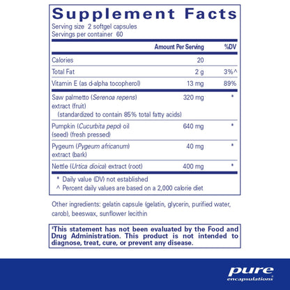 Pure Encapsulations Saw Palmetto Plus 120 Capsules