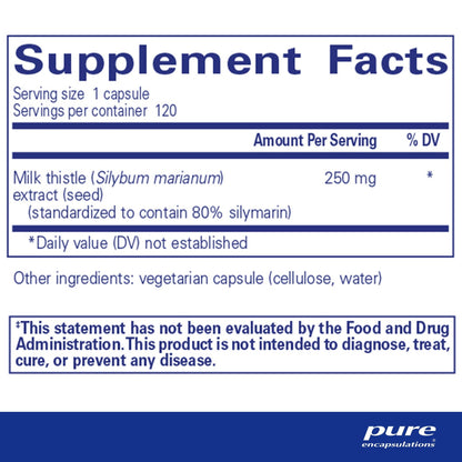 Pure Encapsulations Silymarin 60 Capsules
