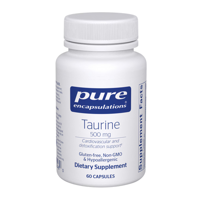 Pure Encapsulations Taurine 500mg 60 Capsules