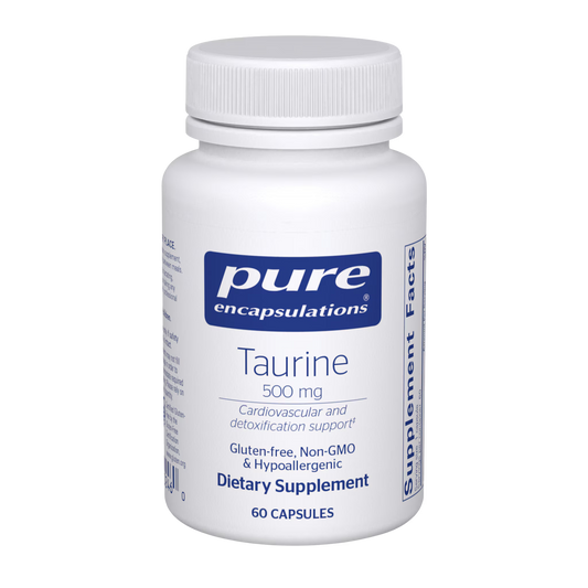 Pure Encapsulations Taurine 500mg 60 Capsules