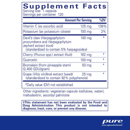 Pure Encapsulations Uric Acid Formula 120 Capsules