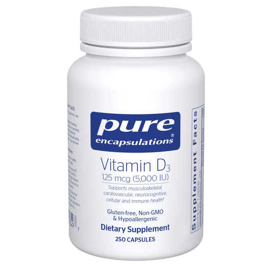 Pure Encapsulations Vitamin D3 125 mcg (5,000 IU) 250 Capsules