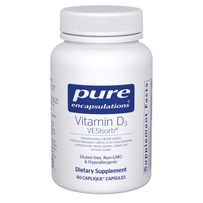 Pure Encapsulations Vitamin D3 VESIsorb 60 Capsules