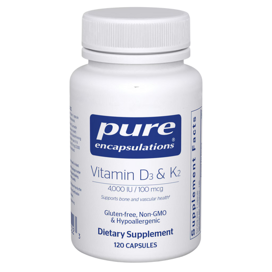 Pure Encapsulations Vitamin D3 & K2 120 Capsules