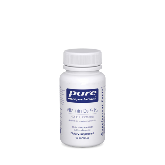 Pure Encapsulations Vitamin D3 & K2 60 Capsules