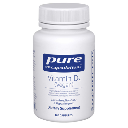 Pure Encapsulations Vitamin D3 (vegan) 120 Capsules