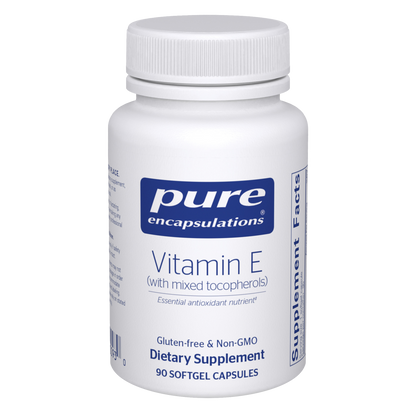 Pure Encapsulations Vitamin E (with mixed tocopherols) 90 Capsules