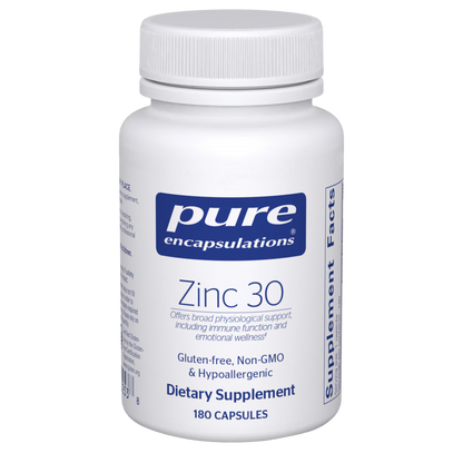 Pure Encapsulations Zinc 30 60 Capsules