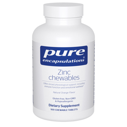 Pure Encapsulations Zinc Chewables 100 Chewable Tablets