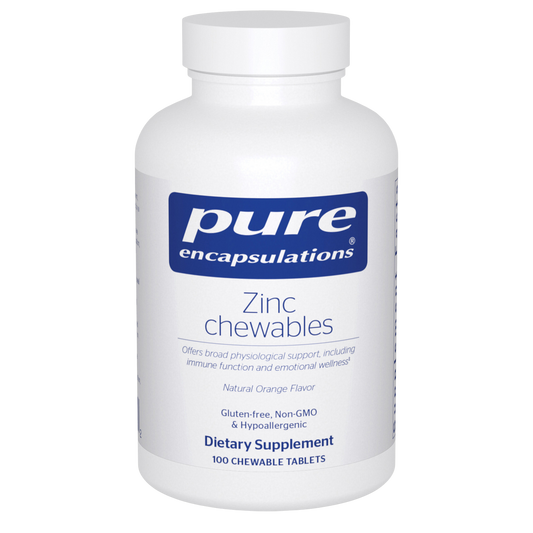 Pure Encapsulations Zinc Chewables 100 Chewable Tablets