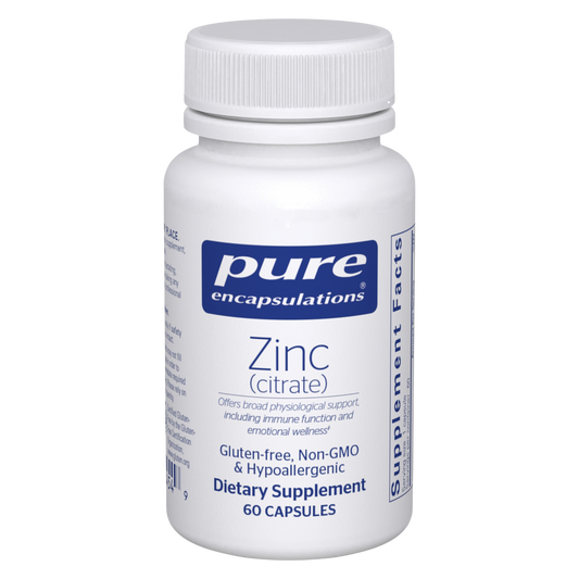 Pure Encapsulations Zinc (citrate) 60 Capsules