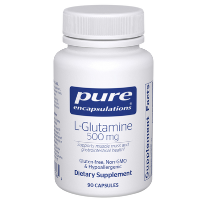 Pure Encapsulations L-Glutamine 500mg 90 Capsules