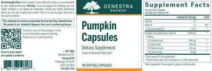 Genestra Pumpkin 90 Softgels