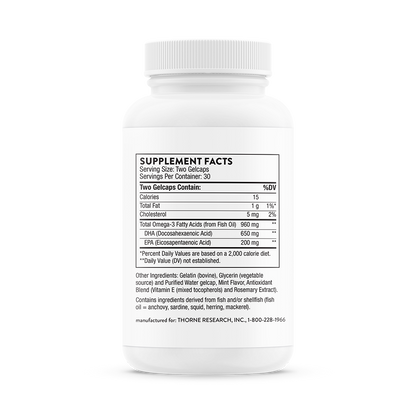 Thorne Advanced DHA 60 Gelcaps
