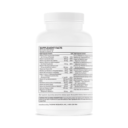 Thorne Advanced Nutrients 240 Capsules