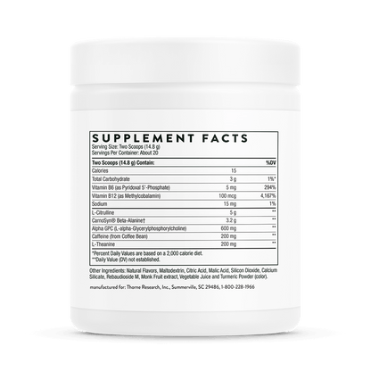Thorne Advanced Pre-Workout 296g