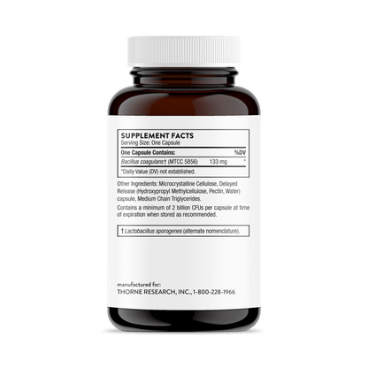Thorne Bacillus Coagulans 60 Capsules