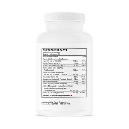 Thorne Basic Nutrients 2/Day 120 Capsules