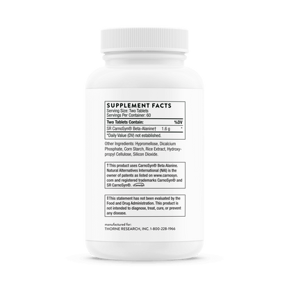 Thorne Beta Alanine-SR 120 Tablets