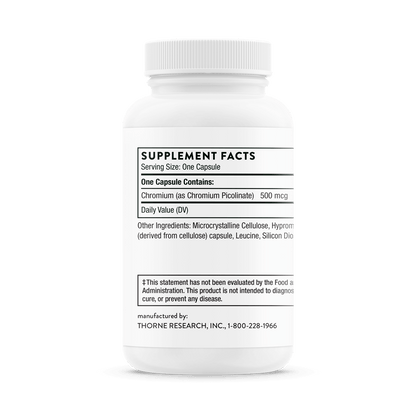 Thorne Chromium Picolinate 60 Capsules
