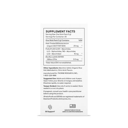 Thorne Complete Biotic 30 Stick Packs