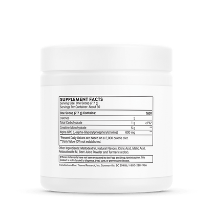 Thorne Creatine + Alpha GPC 231g