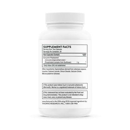 Thorne Curcumin Phytosome 60 Capsules