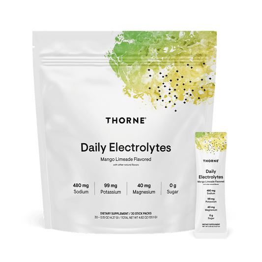 Thorne Daily Electrolytes - Mango Limeade 30 Stick Packets