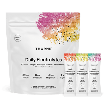 Thorne Daily Electrolytes - Variety Pack 30 Stick Packets