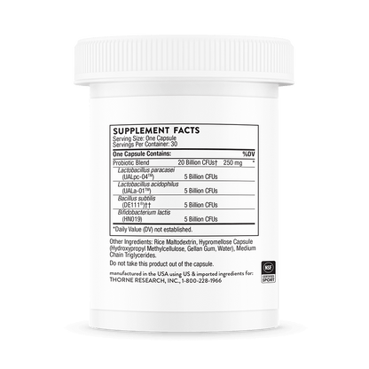Thorne FloraSport 20B 30 Capsules