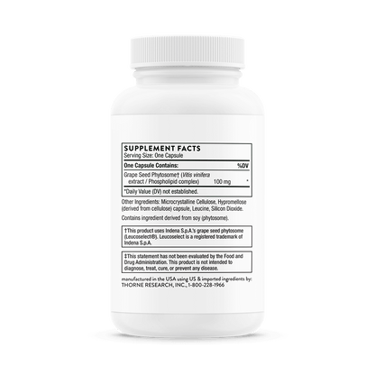 Thorne Grape Seed Extract 60 Capsules