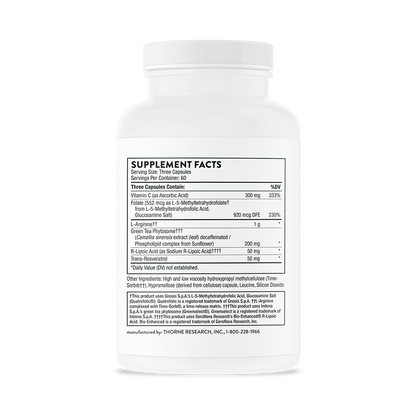 Thorne L-Arginine Plus 180 Capsules