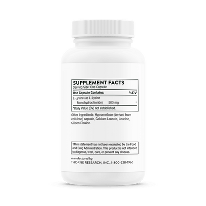 Thorne Lysine 60 Capsules