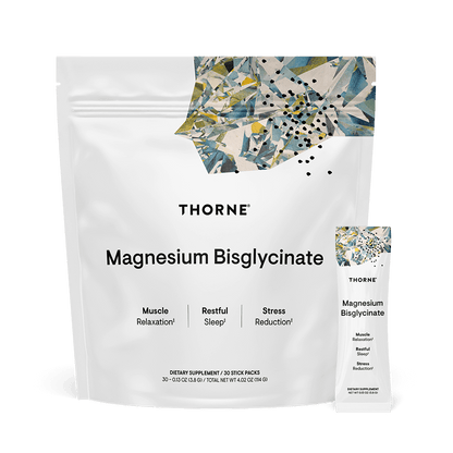 Thorne Magnesium Bisglycinate - Travel Packs 30 Stick Packs