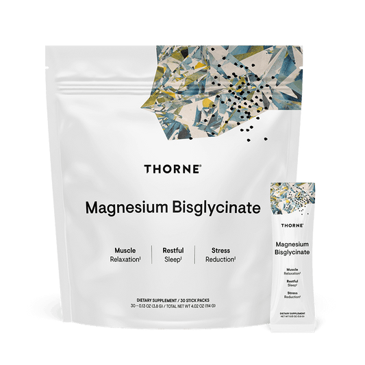 Thorne Magnesium Bisglycinate - Travel Packs 30 Stick Packs
