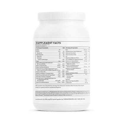 Thorne MediClear-SGS - Chocolate 1082g
