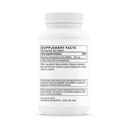 Thorne PharmaGABA-250 60 Capsules