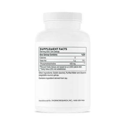 Thorne Phosphatidyl Choline 60 Gelcaps