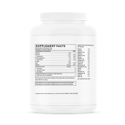 Thorne Plant Protein - Vanilla 630g
