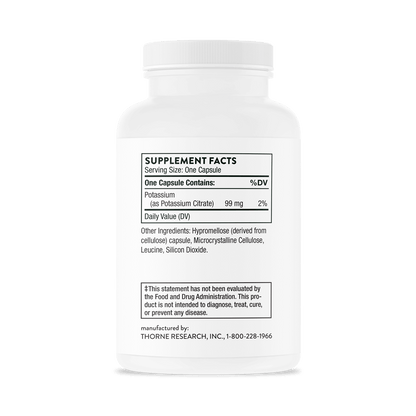 Thorne Potassium Citrate 90 Capsules