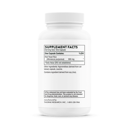 Thorne Red Yeast Rice 120 Capsules