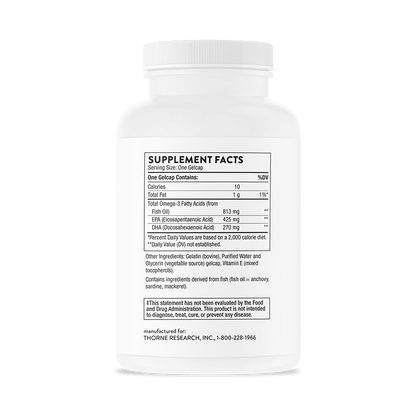 Thorne Super EPA - NSF Certified for Sport 90 Gelcaps