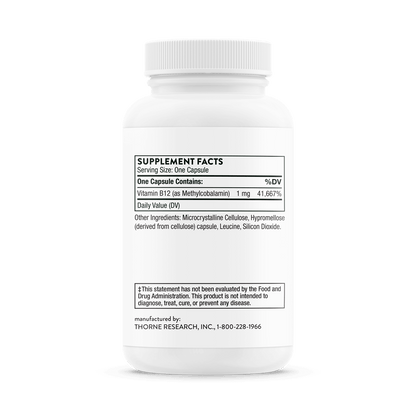 Thorne Vitamin B12 60 Capsules