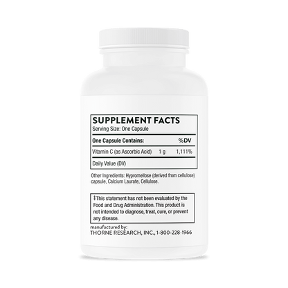 Thorne Vitamin C 1,000mg 60 Capsules