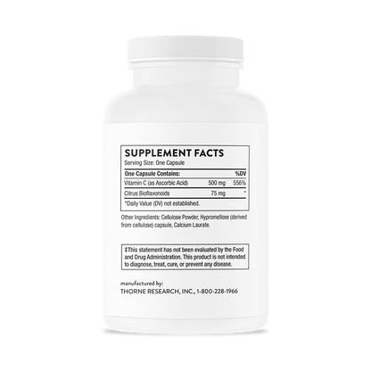 Thorne Vitamin C 500mg with Flavonoids 90 Capsules